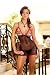 Fishnet lace-up cups baby doll