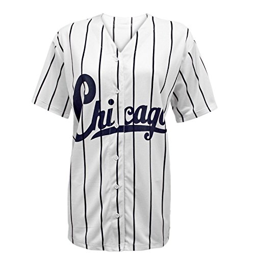 Chaos Theory Women's Chicago Varsity Stripes American Baseball Jersey T-Shirt
