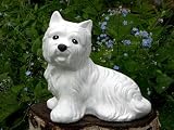 Eigenschaften Tiefes Kunsthandwerk GbR  / Tierfigur Hund Westi weiß