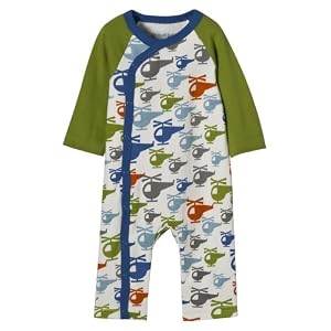 DWELL STUDIO Ls Unionsuit Green 0-3M - 0-3M