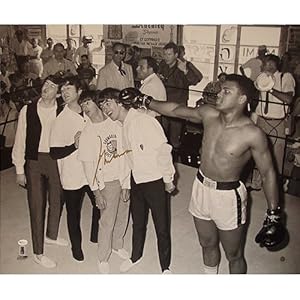 Steiner Sports Muhammad Ali with Beatles Black & White 20x24 Photograph