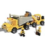 Best-Lock Construction Toys 330pc Loader and Dump Truck