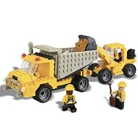 Best-Lock Construction Toys 330pc Loader and Dump Truck