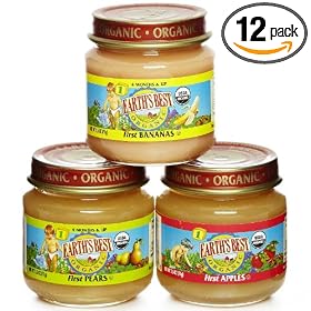 Earth's Best Organic 1st Fruit Starter Kit, 2.5 Ounce Jars (Pack of 12)