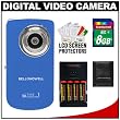Bell & Howell Take 1 Digital Video Camcorder & Still Camera (Blue) with 8GB Card + Accessory Kit