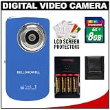 Bell & Howell Take 1 Digital Video Camcorder & Still Camera (Blue) with 8GB Card + Accessory Kit