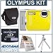 Olympus Stylus 850 SW Digital Yellow Camera Kit, with 1 GB xD Picture Memory Card, Camera Bag, Table Top Tripod, EZ Digital Photography Guide Card
