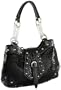 Y & S Mesh Fashion Hobo,Black,one size