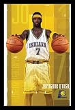 Jermaine O'Neal Indiana Pacers Nba Baller Oneal Art Framed Poster Print - 24