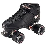 Riedell R3 Demon Rainbow Quad Speed Skates PINK Wheels