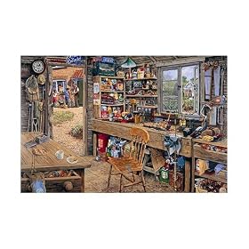 1000 Piece DeLuxe Jigsaw Puzzle - Dad's Garden DIY Shed