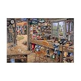 1000 Piece DeLuxe Jigsaw Puzzle - Dad's Garden DIY Shed