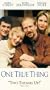 One True Thing [VHS]