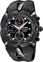 Seiko Men's Chronograph Black Ion Watch #SNA765