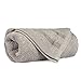 Touz 4pcs Bath Collection: 2pcs Beach Towel+2pcs Hand Towel,ultra Soft Bamboo, Absorbs Moisture (Light Grey)