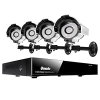 Zmodo 8CH H.264 DVR Security CCTV Surveillance Camera System & 4 Indoor Outdoor Surveillance CCTV Cameras No Hard drive