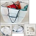 Faltbarer W�schekorb / W�schesammler / W�schebeh�lter Pop Up mit Tragegriffen 50x50x40 cm