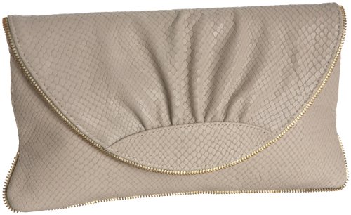 Lauren Merkin Ava Textured Snake Zip Trim Clutch Lauren Merkin Ava Textured Snake Zip Trim Clutch