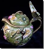 Teapot Jeweled Jewelry Trinket Box J1J6