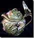 Teapot Jeweled Jewelry Trinket Box J1J6