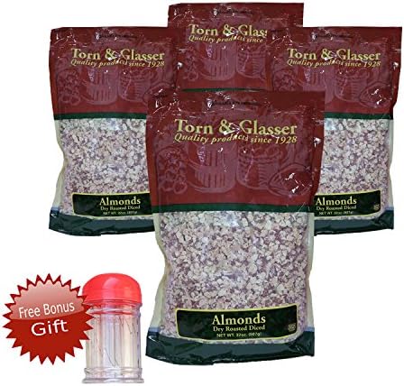 Torn & Glasser Dry Roasted & Diced All Natural Hand-Picked Almonds (with FREE bonus gift!)