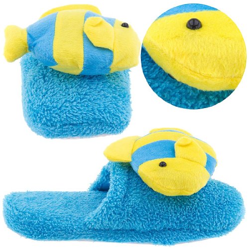 Blue Fish Novelty Slippers for Women