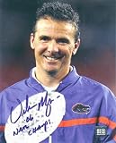 Urban Meyer Florida Gators Autographed - Trophy - 16x20 Photograph with 2006 CHAMPS Inscription