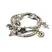 Tri Tone Love Triple Strand Stackable Fashion Bracelet