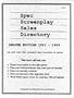 Spec Screenplay Sales Directory Deluxe Edition Vol #3, 1991-1999