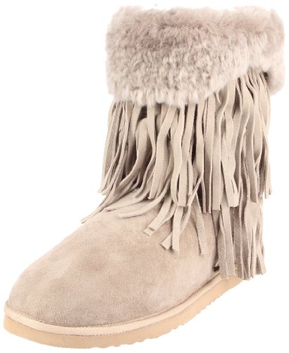 Koolaburra Women's Haley Fur Fringe Boot