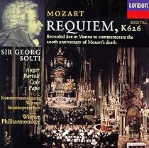 Mozart - Requiem / Aug&eacute;r, Bartoli, Cole, Pape, Wiener Phil., Solti