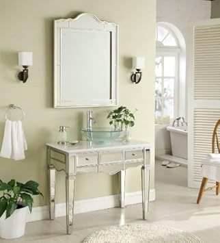 36" Mirrored Vessel Sink Vanity - Aslton Model # BWV-015/36,Chans Furniture,BWV-015/36