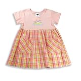 Mulberribush - Toddler Girls Short Sleeve Dress, Pink, Orange