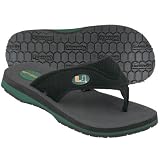 Miami Hurricanes Black Men's Flip Flops