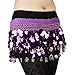 HOTER® Multi-Row Paillettes Gold Coins Belly Dance Wrap & Hip Scarf, Lively Style