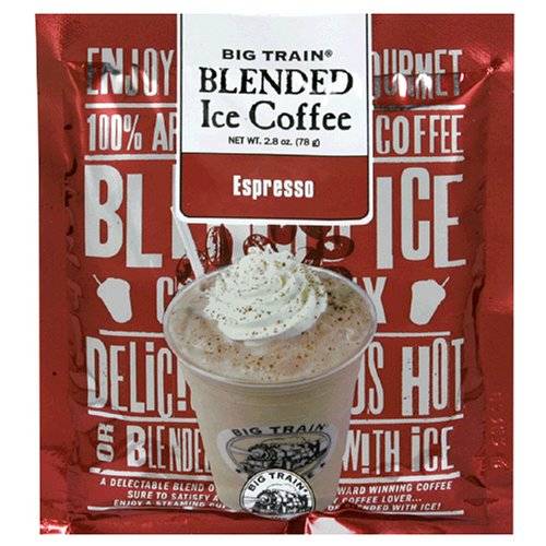 Big Train Expresso Blended Ice Coffee (single serve bag), Pack of 25 2.8-Ounce Units (70-Ounces)