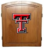 Texas Tech Red Raiders Dart Board Cabinet Set