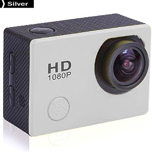 SeresRoad SJ5000 2" LCD Display 170° Wide Angle H.264 12.0MP 1080P HD 30M Waterproof Outdoor Helmet Sport DV Digital Video Camera Recorder Diving Bicycle Action Camera with HDMI TF Slot (Silver)