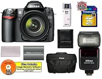 Nikon D80 10.2MP Digital SLR Camera + Nikon 18-135mm AF-S Lens + Nikon SB-600 Speedlight Flash + Extra Nikon EN-EL3e Battery + Transcend 4GB 150x SecureDigital Card + Nikon SLR Gadget Bag