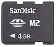 Sandisk 4GB M2 Memory Stick Micro (SDMSM2-4096, Bulk Package)