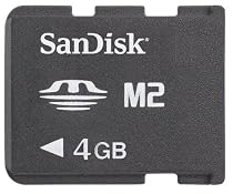 Sandisk 4GB M2 Memory Stick Micro (SDMSM2-4096/004G, Bulk Package)