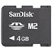 Sandisk 4GB M2 Memory Stick Micro (SDMSM2-4096/004G, Bulk Package)