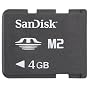 Sandisk 4GB M2 Memory Stick Micro (SDMSM2-4096/004G, Bulk Package)