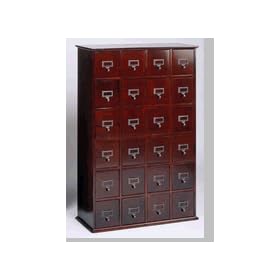 Buy 456 CD DVD VHS Cherry Finish Library Design Cabinet by SpinKeeper now!