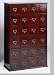 456 CD/DVD/VHS Cherry Finish Library Design Cabinet