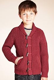 Pure Cotton Knitted Striped Cardigan with Stay New