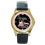Round Gold Metal Watch of Princess Accessories (Purse, Gloves, Pearl Necklace, Beautiful, Cartoon, Disney, Barbie, Fairy, Island, Magical, Belle, Cinderella, Costume, Doll, Wedding)