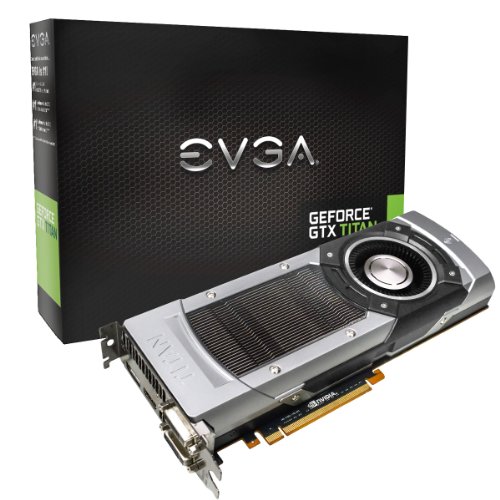 EVGA GeForce GTX TITAN 6GB GDDR5 384bit, Dual-Link DVI-I, DVI-D, HDMI,DP, SLI Ready Graphics Card
