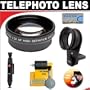 2x Digital Telephoto Professional Series Lens + Lenspen Cleaning System + Deluxe DB ROTH Accessory Kit for The Casio Exilim QV-5700, 20, 10, 4000, 2400UX, 2900UX, 3500EX, 2300UX, 2800UX, 3000EX, 8000SX, 2000UX, 5500SX, 7000SX,5000SX Digital Cameras