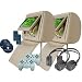 Car Tan Headrest 7-Inch DVD Package